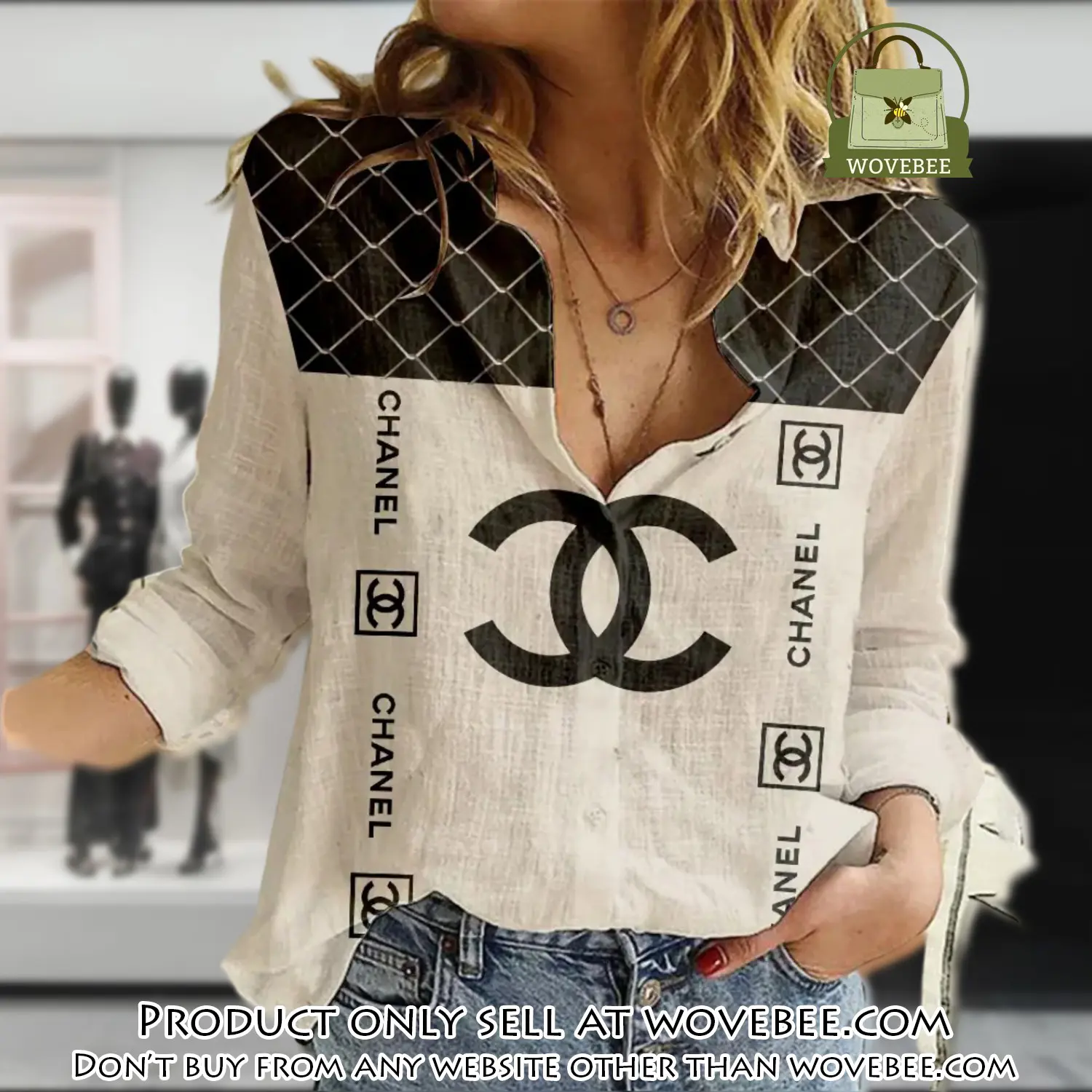 Chanel luxury women casual shirt linen shirt wcs1022 wvb0806584